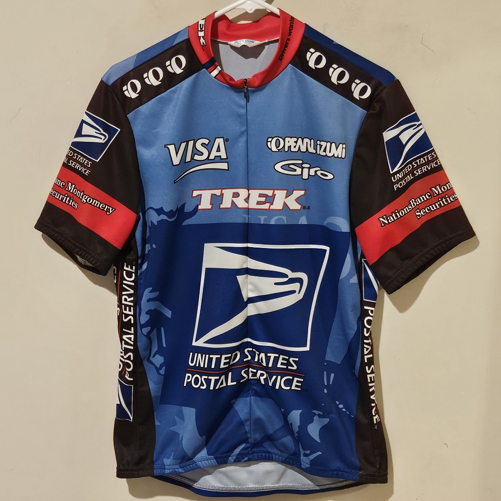 Vintage Pearl Izuni Us Postal Service Trek Cycling Team Jersey  Size Large
